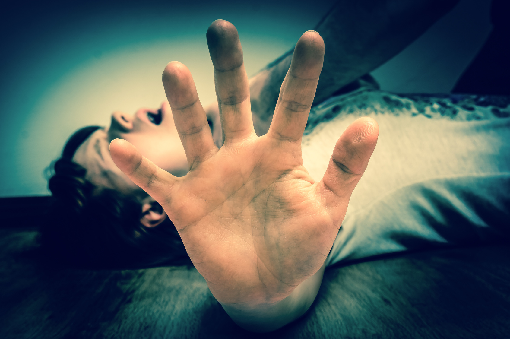 Violent hold on floor